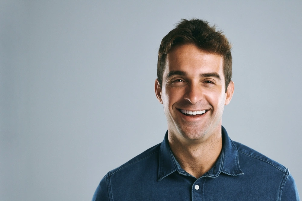 Man smiling